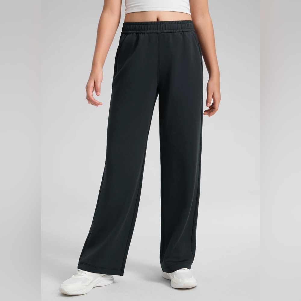 SoftAura Girls High Rise Wide Leg Sweatpant